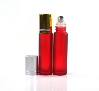 10ml Roll on Glass Bottle with Glass/Metal Ball for Perfume Essential Oil Amber/Pink/Blue/Green/Glass Roller Bottle Sample