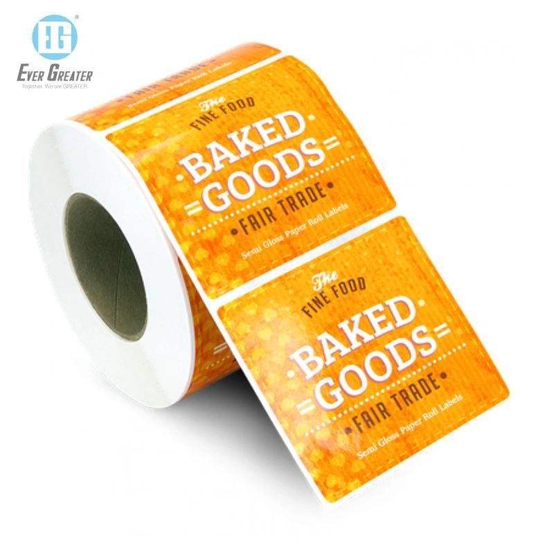 Promotional Gift Printing Label Adhesive PVC Sticker Label