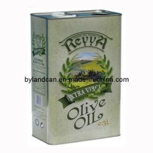 Metal Tin Can for Olive Oil 5 Liters