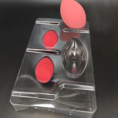 Printed Plastic Cosmetic Packaging Set Outer Transparent box &amp; Blister Tray