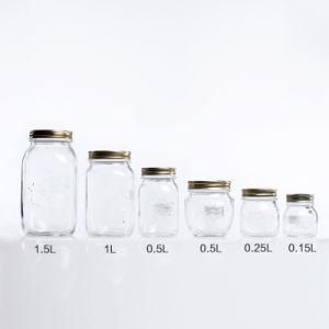 1oz 3oz 6 Oz 12 Oz 16oz 26oz Food Storage Jar Glass Jar with Plastic Lid
