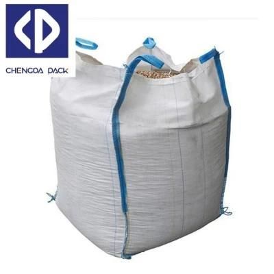 China Factory 1ton FIBC Woven Tonner Bag Unloading Big Bag Jumbo Bag Bulk Bag for Rice Silicon