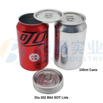 330ml Lithographed Aluminum Cans for Fruit Juice Beverage