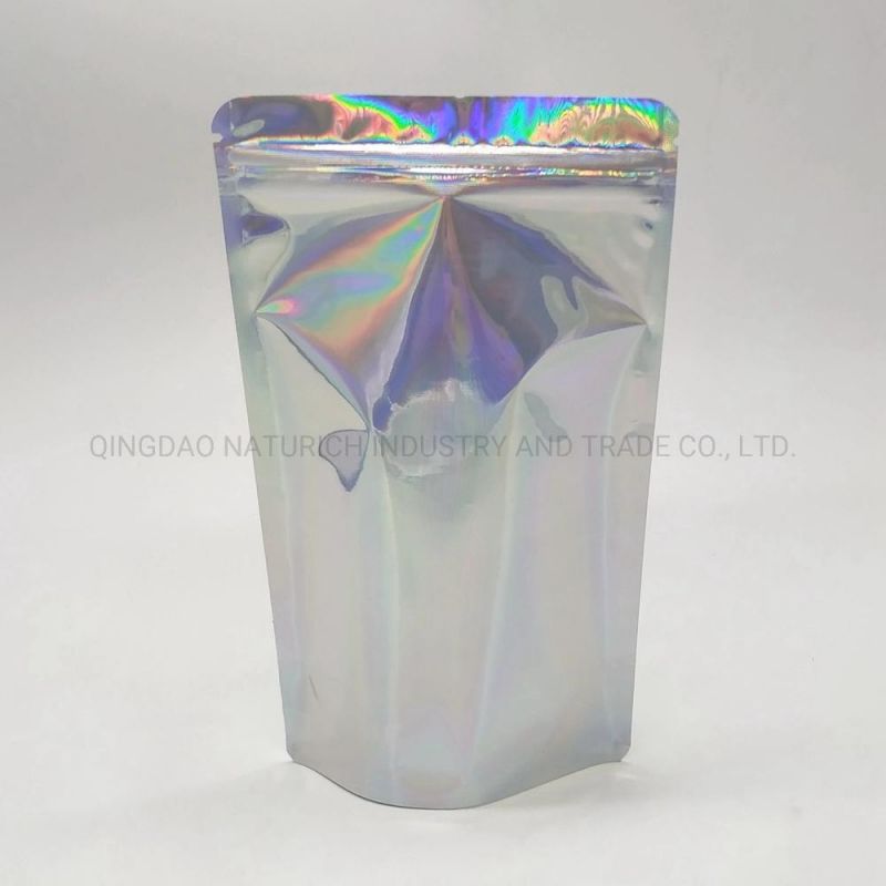 Holographic Stand up Zipper Bag Laser Stand up Packing Bag