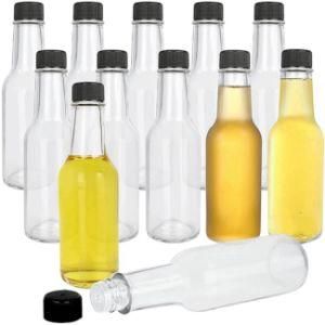 5 Oz Clear Glass Woozy Sauce Bottle with 24-414 Neck Finish for Kitchen