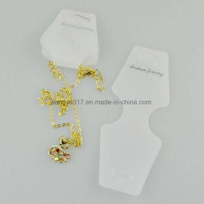 DIY Jewelry Necklace Bracelet Packing Card White PVC Folding Card