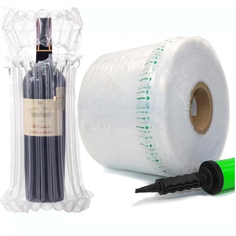 High Quality Roll of Inflatable Air Column Bags Packing for Red Wine Bottle