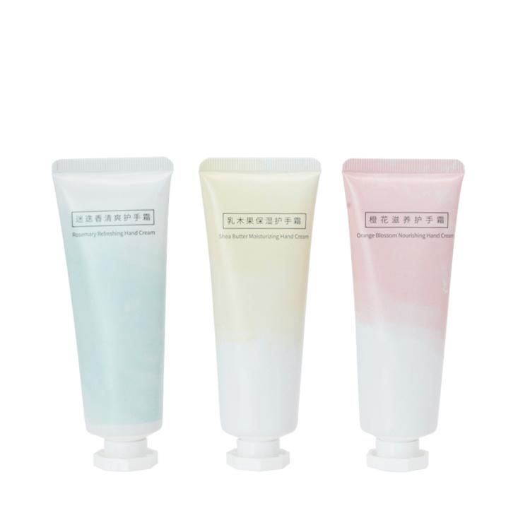 Manufacturers Selling Custom Caps with White Octagonal Screw Caps Abl Hand Cream Tube
