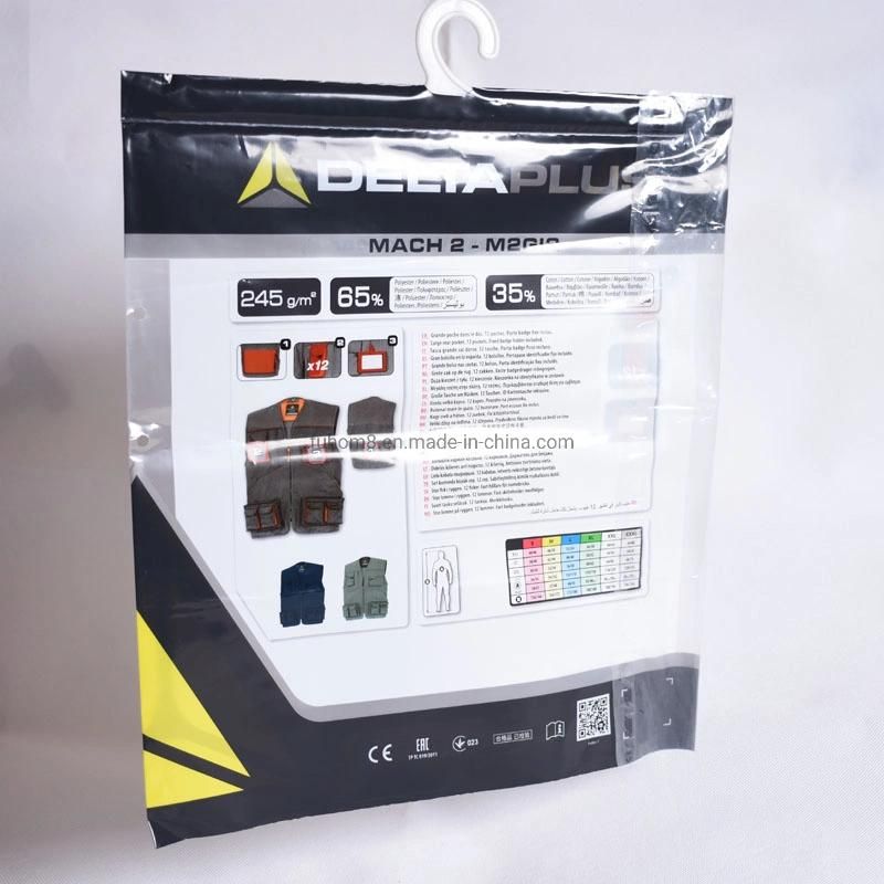 Custom Clear Transparent Plastic PP Hang Packaging Garment Bag