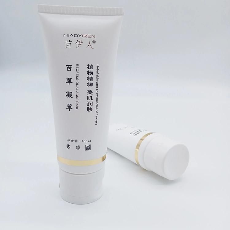 Cosmetic Manufacturing Plastic Tubes with Screw Cover for Hand Cream