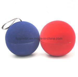 Manufacturer Empty 17cm Tin Ball Shaped Metal Tin Boxes for Chocolate with Flock