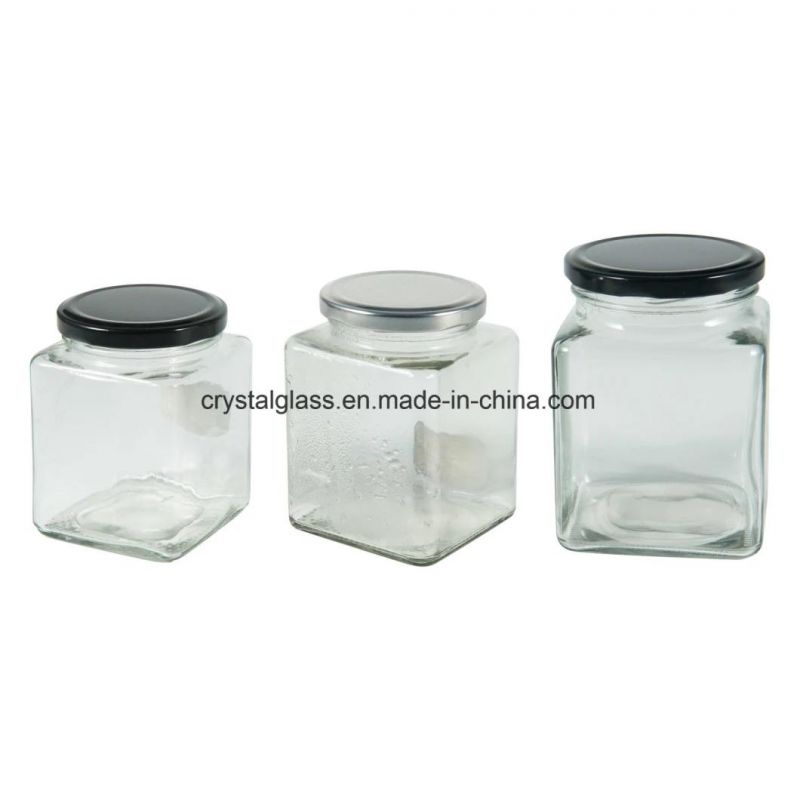 240ml/8oz Capacity Round Jam Jars Glass Storage Honey Pickles Chutneys Marmalade with Screw Gold Lid