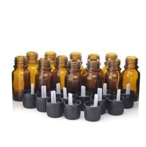 10ml Amber Glass Dropper Bottle with Plastic Cap