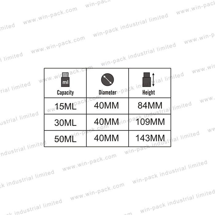Custom Airless Pump Bottle White Square Airless Cosmetic Bottles 15ml 30ml 50ml