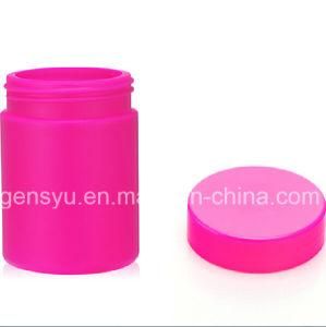 8oz HDPE Rose Red UV Glossy Plastic Bottle