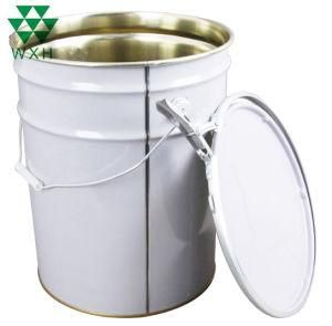 20 Liter Stuck-Able Solvent Tin Pail Metal Paint Bucket