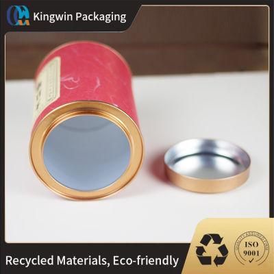 Recyclable Cardboard Custom Design Nutrition Round Cylinder Food Grade Paper Tube for Tea Powder Chocolate Food Packaging