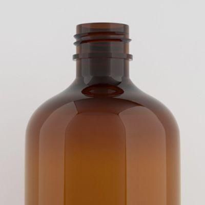 Thick Wall Good Quality Brown Color 500ml Plastic Bottle Cosmetic Container for Cream