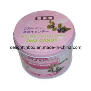 Cylindrical DHA Candy Tin/Metal Box/Can-Dl0136