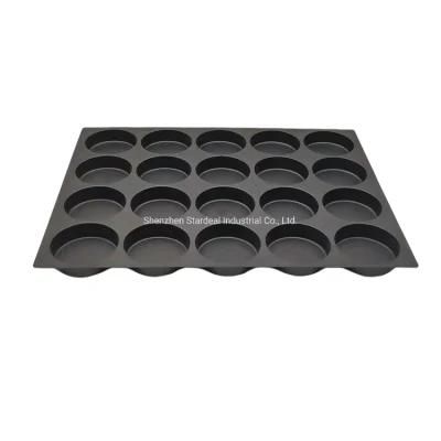 Blister Black Disposable Plastic Biscuit Compartment Trays