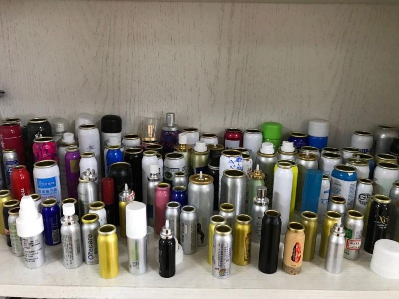 10ml 15ml 20ml Aluminum Aerosol Cans with Pump Sprayer and Plastic Cap for Delay Spray Medical Spray