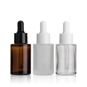 15ml 30ml Amber Glass Dropper Bottles Essential Oil Bottle Customize Frosted Cosmetic Bottle