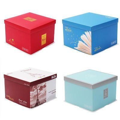 Custom Decorative Cake Boxes Roll Cake Box Small Swiss Paperboard Cake Box