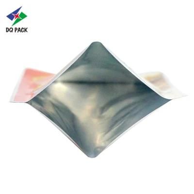 Dq Pack Custom Printed Mylar Bag Flexible Packaging Bag Antistatic Three Sides Seal Bag for Crispy Flour Packaging