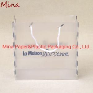 Customized Printed Clear PP Shopping Bag Gift Packaging Bag with Handle