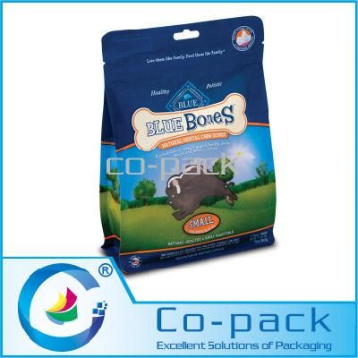 Box Bottom Plastic Resealable Bag with Hanger Hole
