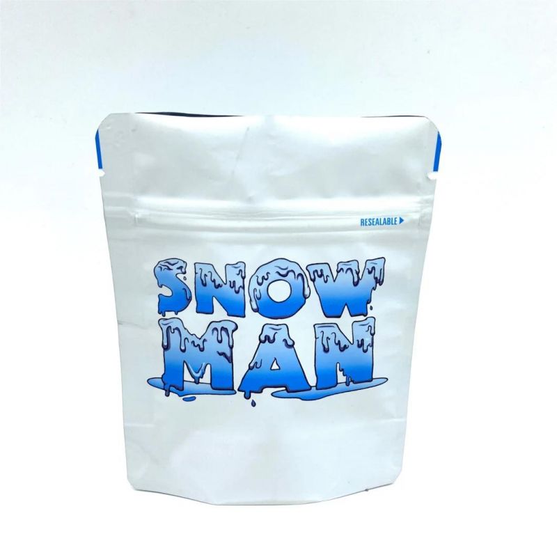 Customized Hologram Labels Resealable Zip Lock Mylar Bags