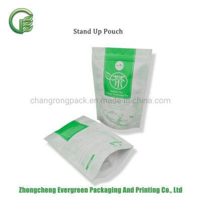 Customized Printing Stand up Doypack Pouch Tea Powder Coffee Zipper Resealable Food Packaging Bag