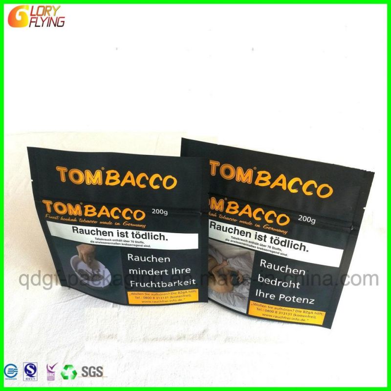 Plastic Tabacco Punching Bags Zip Lock Bag for Mylar Packaging