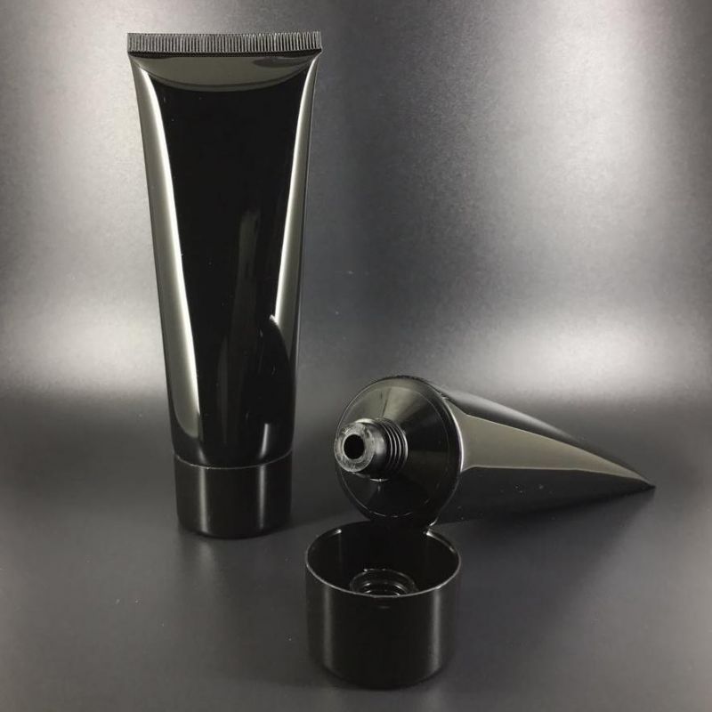Custom Made Cosmetic Packaging Black 150ml 180ml Roller Ball Plastic Squeeze Tubes