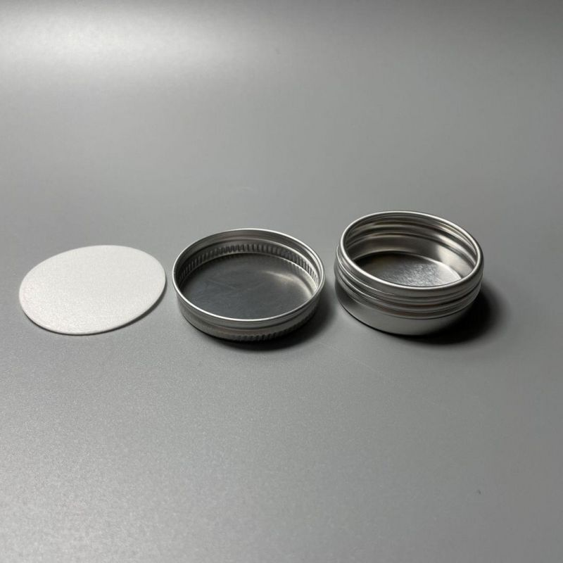 Silver Round and Square Aluminum Cream Jar Candle Aluminum Jar