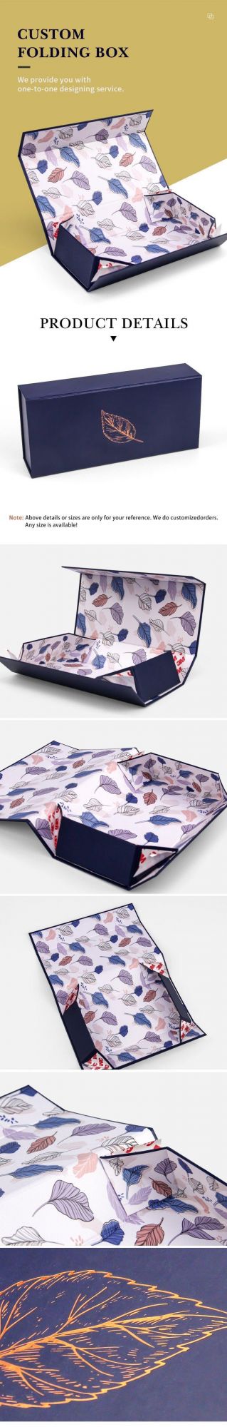 Luxury Kids Foldable Small Storage Jewellery Christmas Paper Box Easy Fold Flat Cosmetic Wedding Toy Flower Birthday Magnetic Closure Folding Gift Packaging