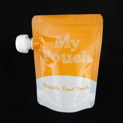 Reusable Stand up Spout Pouch with Zipper for Baby Food