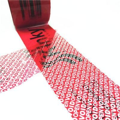 Most Popular Logo Printed BOPP Pet Security Tamper Evident Packing Tape