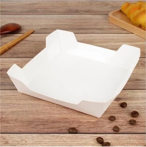Wholesale Food Grade Takeaway Disposable Food Paper Kraft Paper Fast Biodegradable Portable Food Packaging