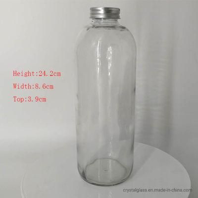 Wide Mouth Glass Kombucha Bottles 500ml Swing Top Kombucha Glass Bottles 750ml