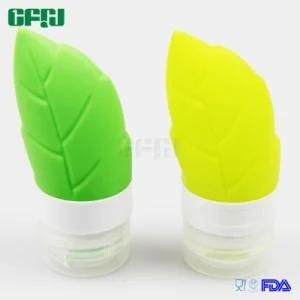 Green-Leaf Food Grade Silicone Comestics Bottle Dressup Travel Kit