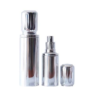 Cosmetics Personal Care Product Silver Plating Glass Body Lotion Bottle