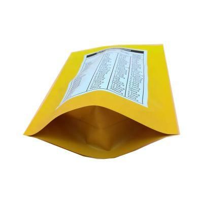 Resealable Ziplock Doypack Aluminum Foil Lined Kraft Paper Bag