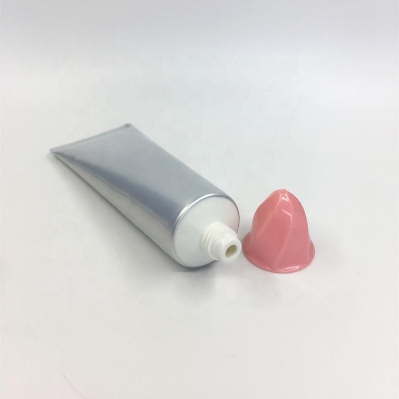 Plastic Tube Clear Aluminum Cosmetic Tube Packaging with Nozzle Cap