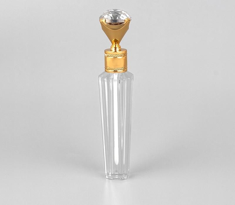 in Stock Luxury Clear Empty Plastic Lipgloss Tubes Diamond Shape Lip Gloss Tube with Big Brush