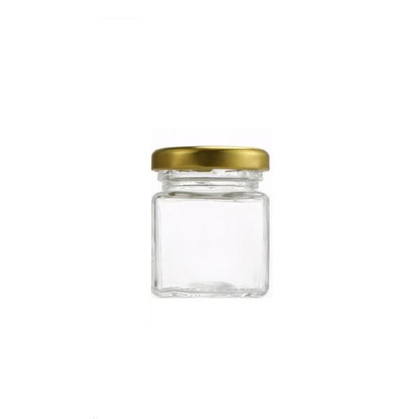 280ml 380ml Square Honey Jam Food Storage Jar Glass Container