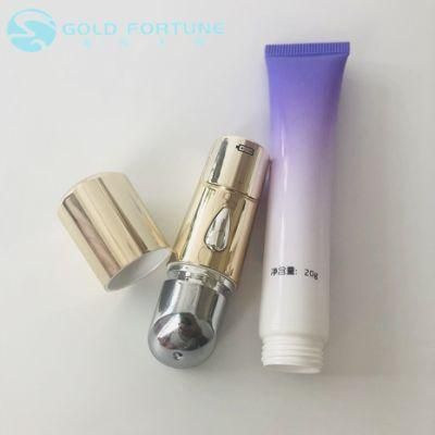 High Quality Small Size Gradient PE Tube with Massage Head for Eye Cream