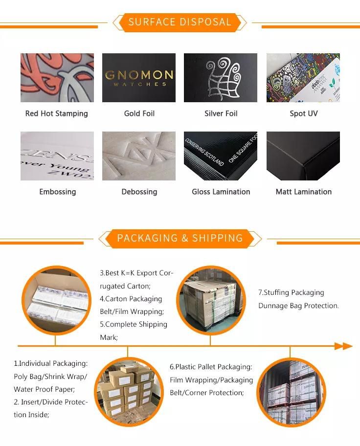 Wholesale Luxury Wedding Favour Holiday Celebration Birthday Orange Perfume Lipstick Gift Box Cosmetics Jewelry Scarf Gift Box Custom Cordboard Orange Packing