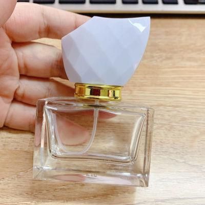 30ml 50ml Square Spray Cosmetic Perfume Glass Empty Bottle Portable Travel Sub-Bottle Packaging Refillable Container