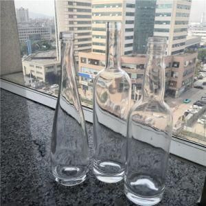 500ml/750ml Clear Round Glass Bottle for Gin